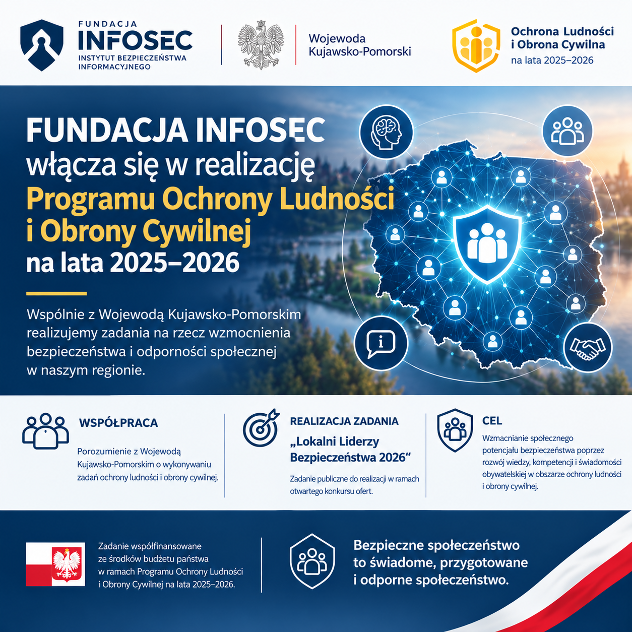🇵🇱 FUNDACJA INFOSEC WŁĄCZA SIĘ W REALIZACJĘ PROGRAMU OCHRONY LUDNOŚCI I OBRONY CYWILNEJ