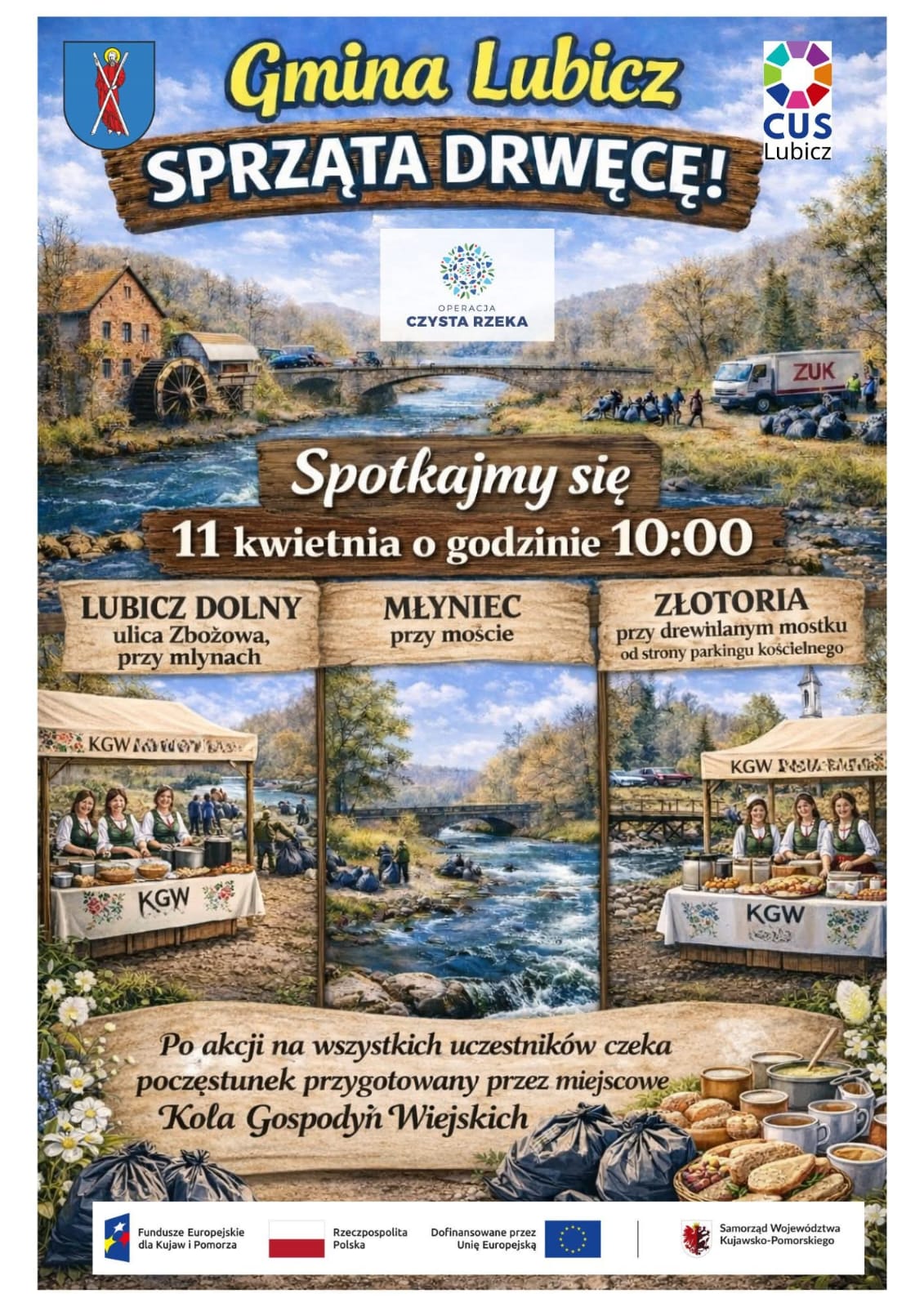 💙🌊 Robimy coś pięknego! Dołączamy do Ogólnopolskiej Operacji Czysta Rzeka!